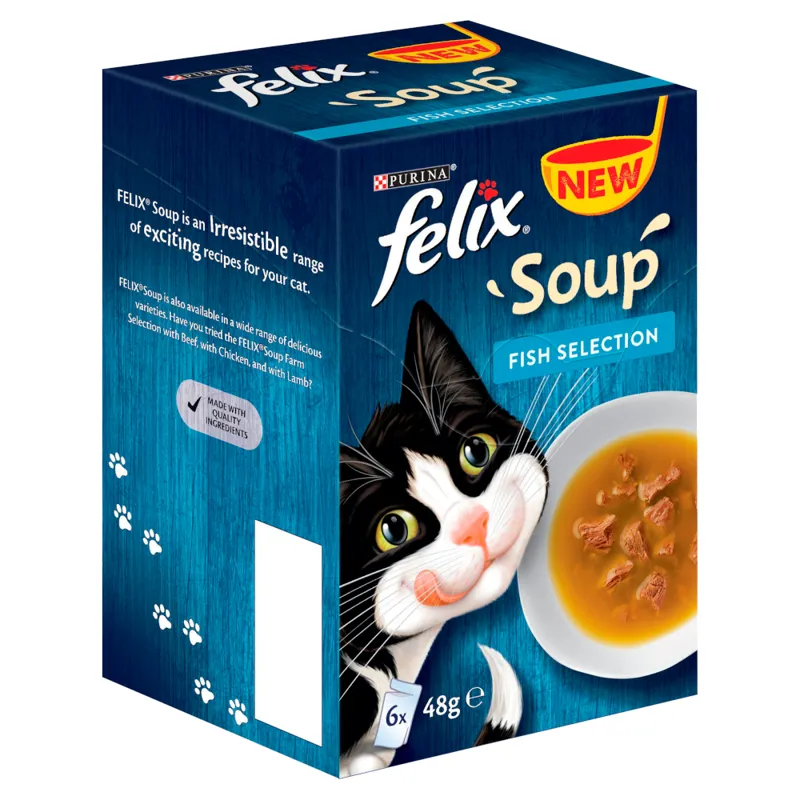 Felix Soup Mixed Variety Fish Selection 6x48g